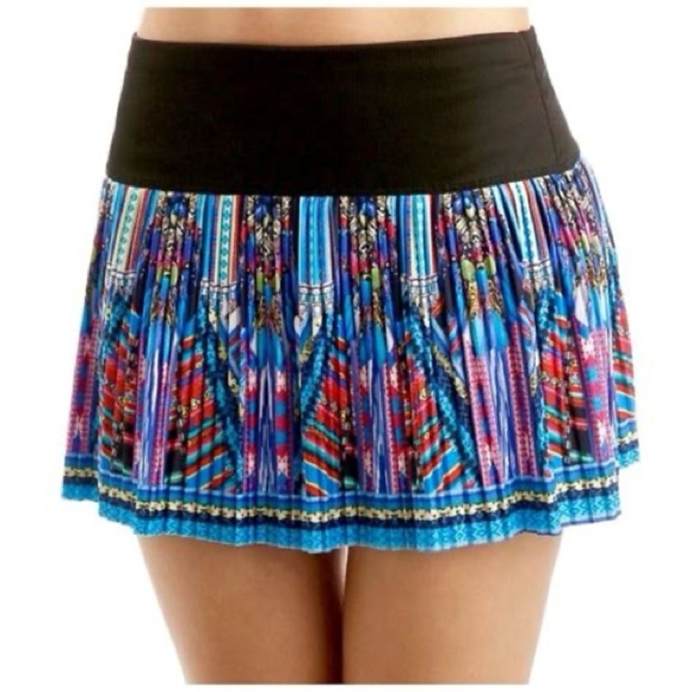 Lucky in Love Empire Pleated Skirt XL – Multicolor Athletic Skort